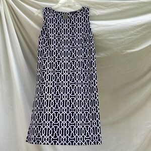 George black and white geometric patterned dress, size 4/6